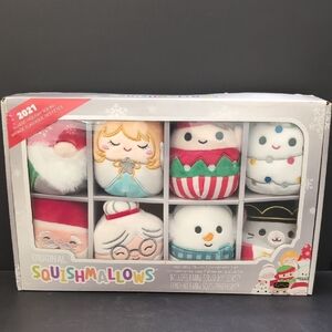 Squishmallows 2021 Holiday Mini Plush Ornament Set,NWOT.